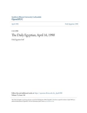 The Daily Egyptian, April 16, 1990