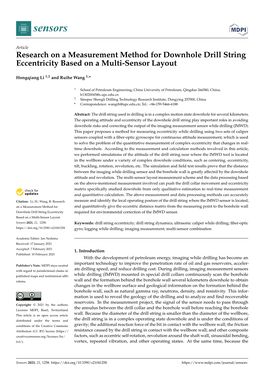 Research on a Measurement Method for Downhole Drill String Eccentricity Based on a Multi-Sensor Layout