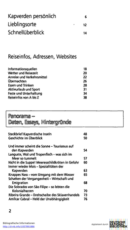 Kapverden Persönlich E Lieblingsorte 12 Schnellüberblick 14 Reiseinfos