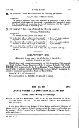 No. 1:]5 County Courts 623 EXPLANATORY NOTE (This Note