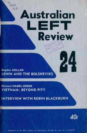 Australian Left Review No. 24 April-May 1970