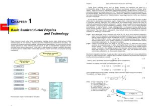 Basic Semiconductor Physics and Technology 2