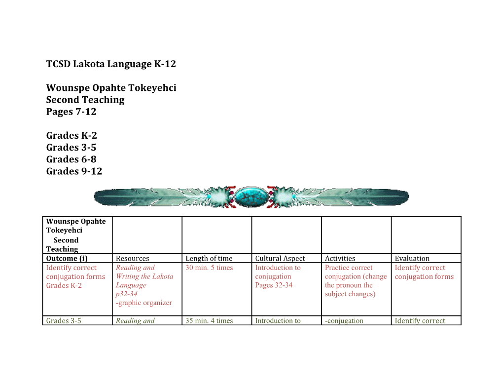 TCSD Lakota Language K-12 s1