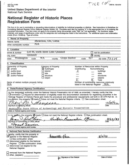 National Register of Historic Places Registration Form