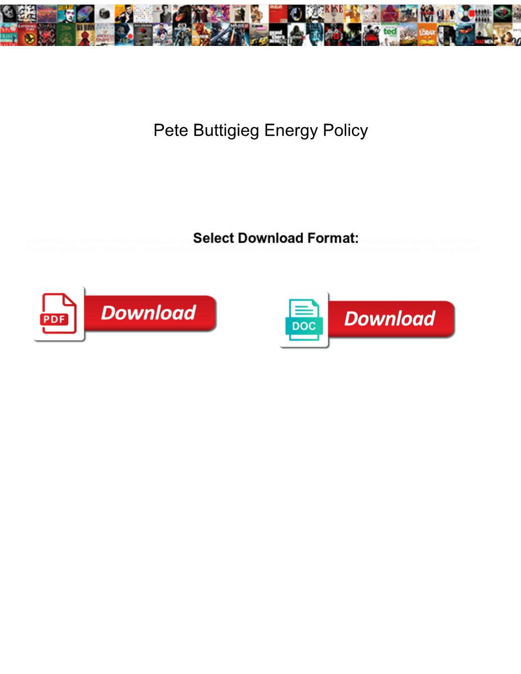 Pete Buttigieg Energy Policy