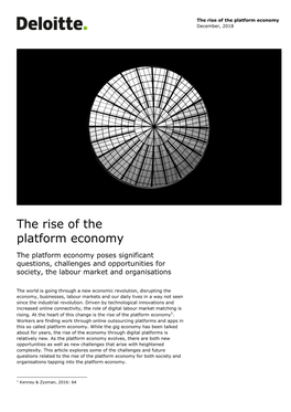 Platform Economy December, 2018