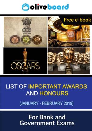 Awards & Honours