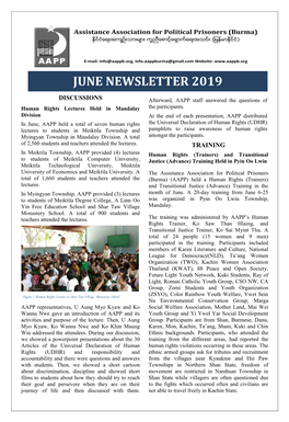June Newsletter 2019