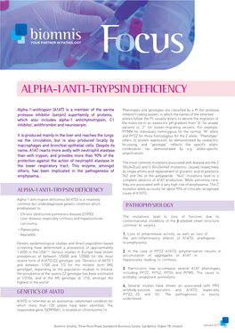 Alpha-1 Anti-Trypsin Deficiency
