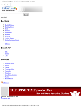 Ireland.Com - Breaking News - Thu, Nov 30, 2006 - Miami Relatives 'Happy' with Meeting
