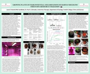 Growing Plants on Mars-Potential and Limitations of Martian Regolith for In-Situ Resource Utilization