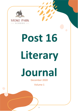 Stoke Park Post 16 Literary Journal PDF File