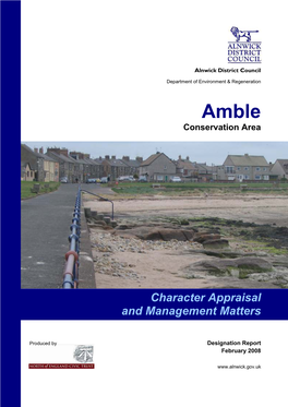 Amble Conservation Area Character