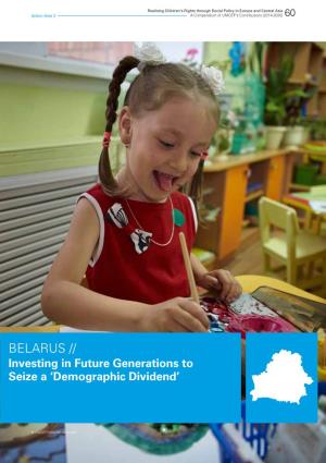 BELARUS // Investing in Future Generations to Seize a ‘Demographic Dividend’