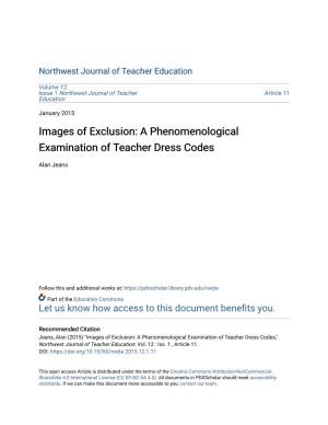 A Phenomenological Examination of Teacher Dress Codes