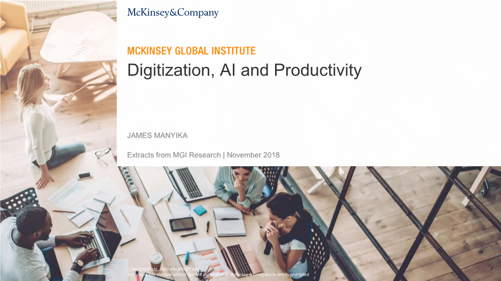 Digitization, AI and Productivity