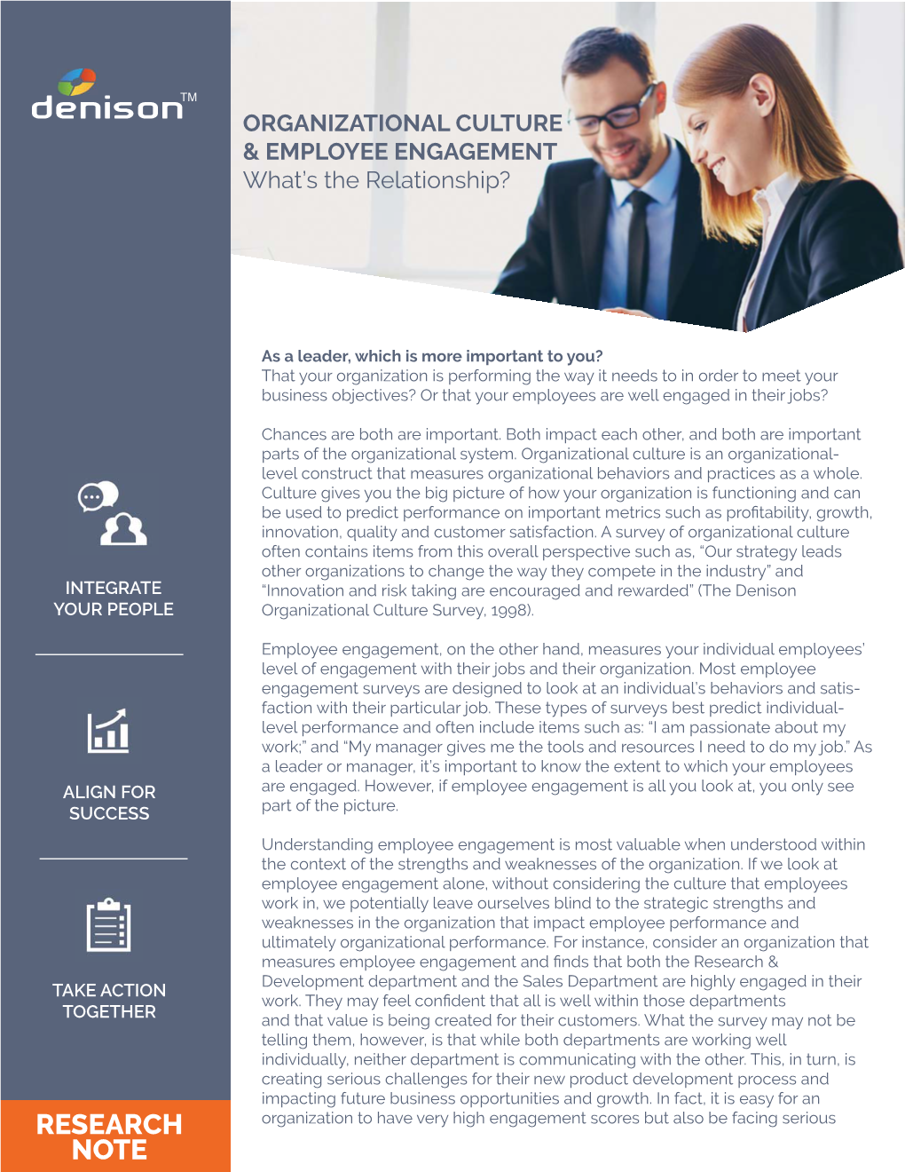 Organizational Culture & Employee Engagement