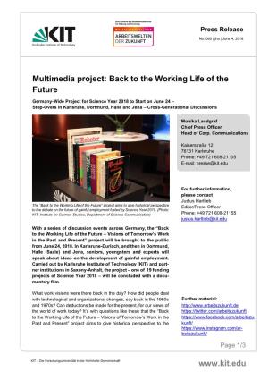 Multimedia Project: Back to the Working Life of the Future