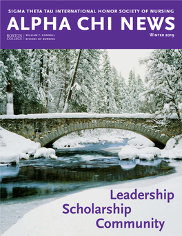 Leadership Scholarship Community Alpha Chi