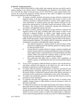 Sanitary District Board Shall Be a Body Politic and Corporate and May Sue and Be Sued in Matters Relating to the Sanitary District