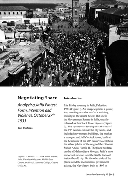 Negotiating Space Introduction