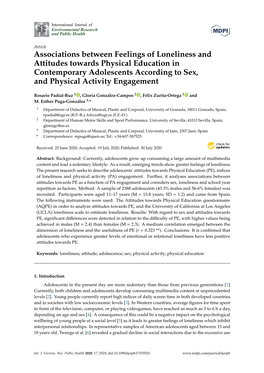 Associations Between Feelings of Loneliness and Attitudes Towards Physical Education in Contemporary Adolescents According to Sex, and Physical Activity Engagement