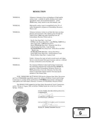 State Parks, Recreation and Travel Commission Resolution