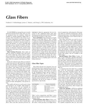 Glass Fibers