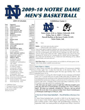 2009-10 Notre Dame Men's Basketball
