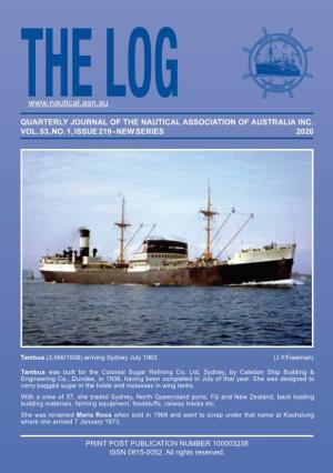 The Log Quarterly Journal of the Nautical Association of Australia Inc