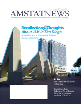 October Amstat News