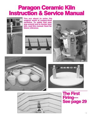 Paragon Ceramic Kiln Instruction & Service Manual