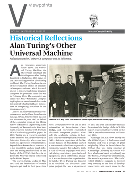 Alan Turing's Other Universal Machine