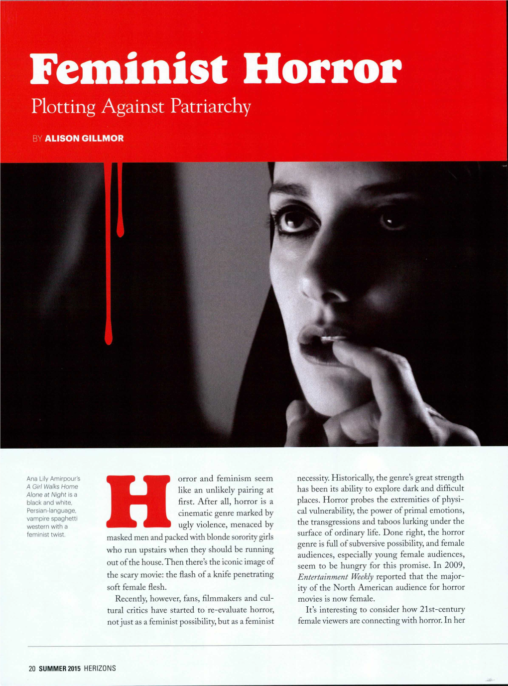 Feminist Horror Plotting Against Patriarchy