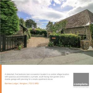 Barnlee Lodge | Ilsington | TQ13 9RG PROPERTY TYPE SIZE