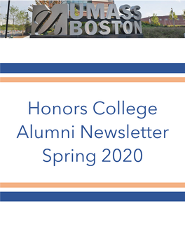 Spring 2020 Alumni Newsletter