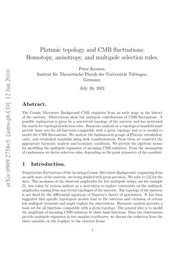 Platonic Topology and CMB Fluctuations: Homotopy