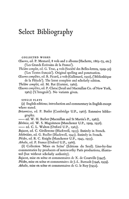 Select Bibliography