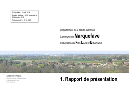1. Rapport De Présentation 31200 TOULOUSE