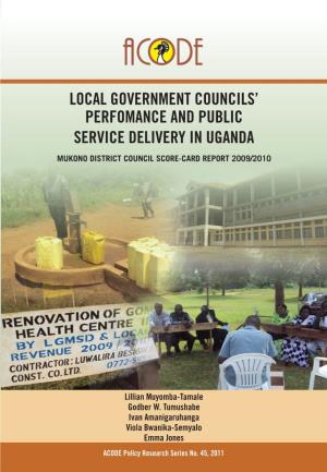 Local Government Councils' Perfomance and Public