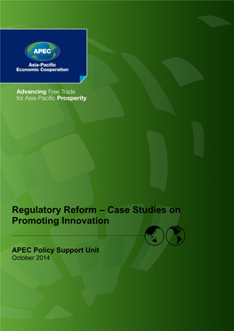 Regulatory Reform – Case Studies on Promoting Innovation