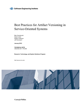 Best Practices for Artifact Versioning in Service-Oriented Systems