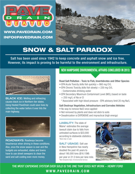 Snow & Salt Paradox