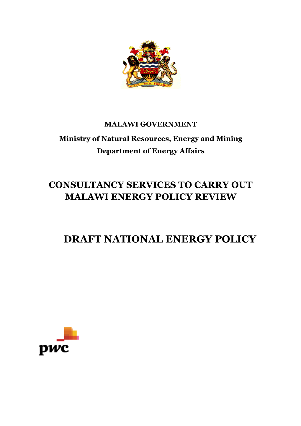 Draft National Energy Policy