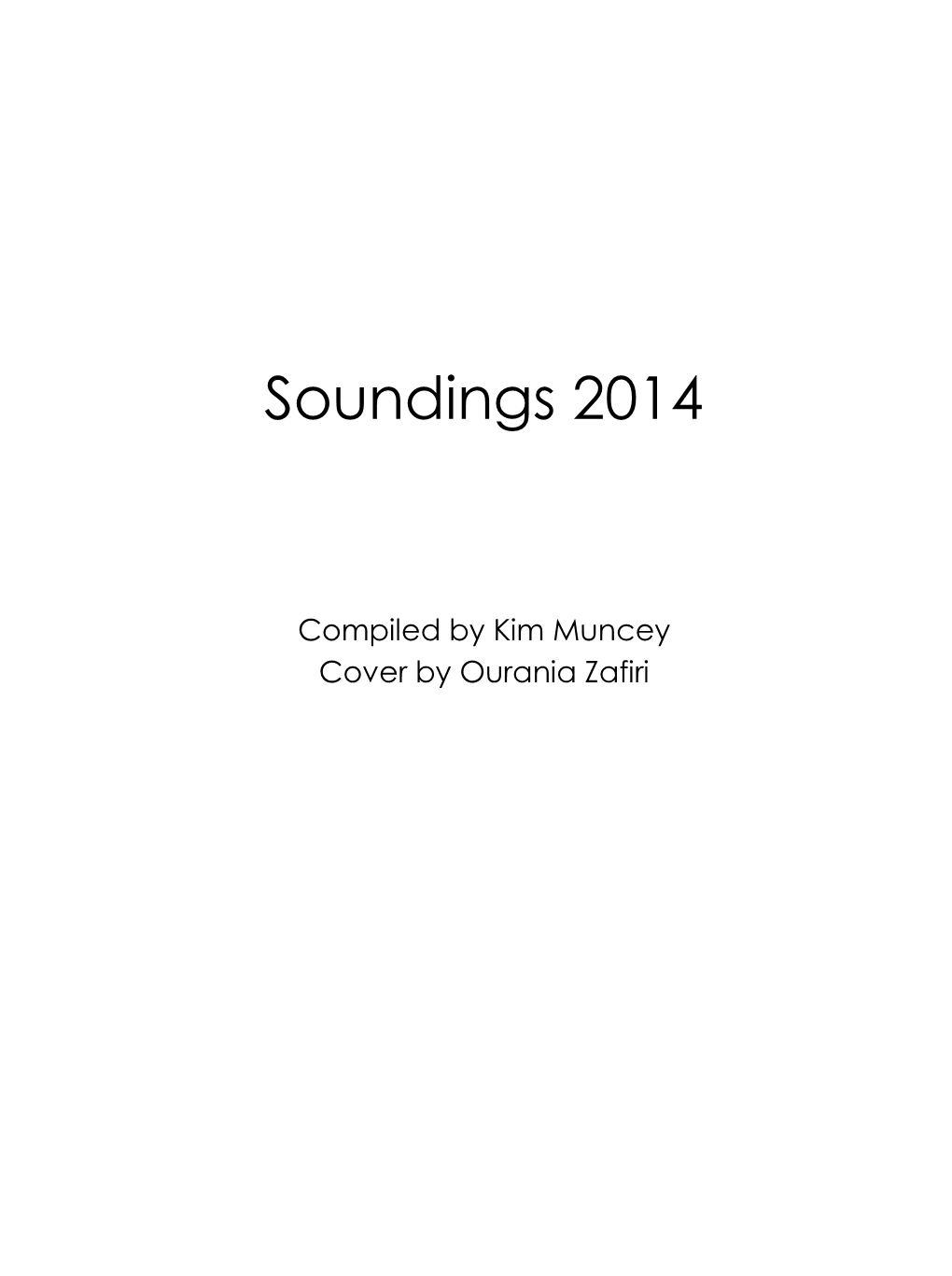 Soundings 2014