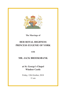 Her Royal Highness Princess Eugenie of York
