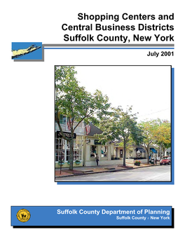 Shopping Centers and Central Business Districts Suffolk County, New York