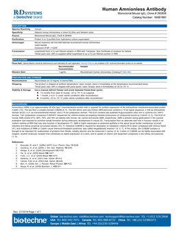 Human Amnionless Antibody