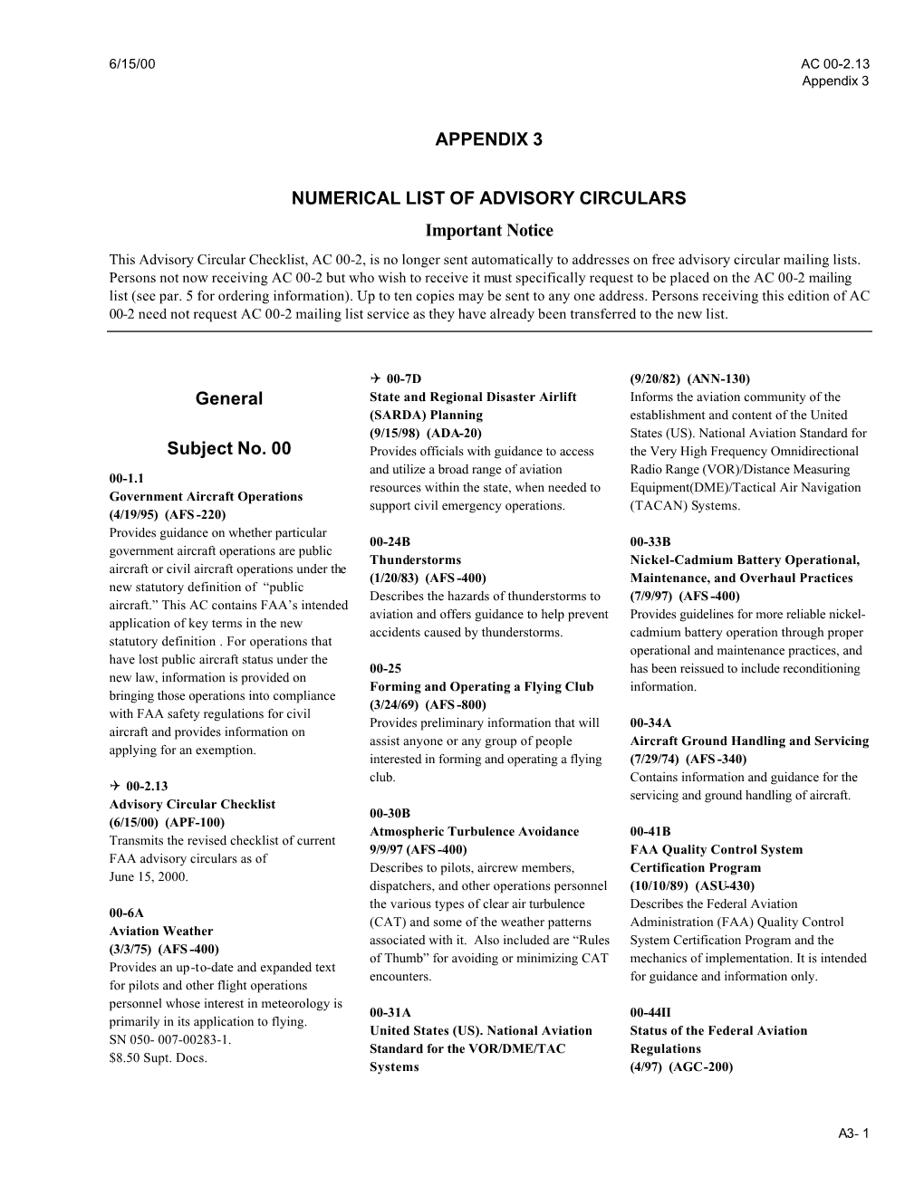 AC 00-2.13 Appendix 3