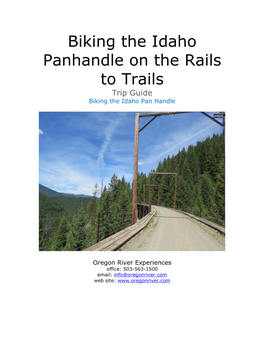 Biking the Idaho Panhandle on the Rails to Trails Trip Guide Biking the Idaho Pan Handle